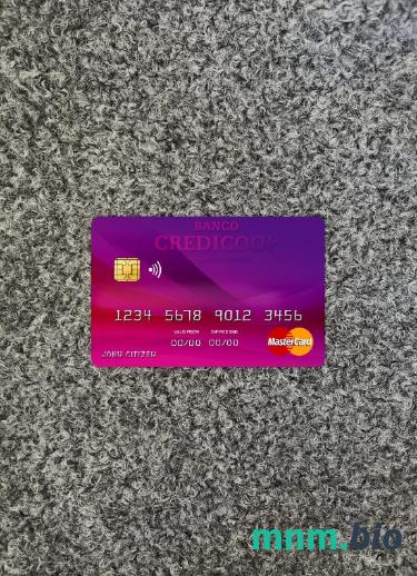 Argentina bank Credicoop wygląd zdjęcia mastercard skan PSD + zdjęcie